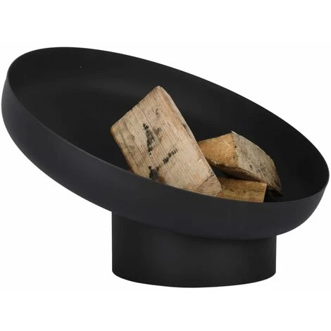 TRUE DEAL Esschert Design Vasque à Feu Inclinée Noir Acier FF402 4 TRUE DEAL Esschert Design Vasque à Feu Inclinée Noir Acier FF402 – Image 2