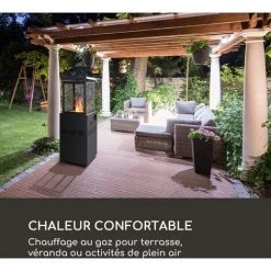 Blumfeldt Flagranti Radiateur à Gaz 8kW Bouteille De Gaz Jusqu'à 11kg Inox -Chauffage d'extérieur Soldes 29107526 2