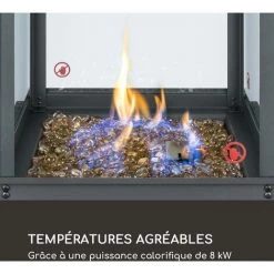 Blumfeldt Flagranti Radiateur à Gaz 8kW Bouteille De Gaz Jusqu'à 11kg Inox -Chauffage d'extérieur Soldes 29107526 3