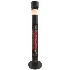 Chauffage Radiant D'extérieur 1500w + Haut-parleur + Lumière Led - Patio Music - Ewt - Noir