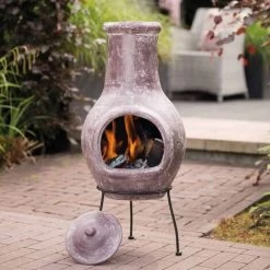 TRUE DEAL RedFire Cheminée Salamanca Rouge Foncé 36 X 36 X 85 Cm Argile 6 TRUE DEAL RedFire Cheminée Salamanca Rouge Foncé 36 X 36 X 85 Cm Argile -Chauffage d'extérieur Soldes 30950962 2