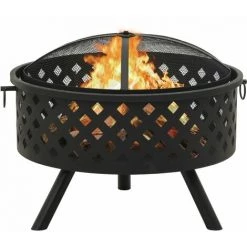 TRUE DEAL Foyer Avec Tisonnier 68 Cm XXL Acier 8 TRUE DEAL Foyer Avec Tisonnier 68 Cm XXL Acier -Chauffage d'extérieur Soldes 31050087 2