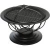 Outsunny Brasero Boule De Feu Cheminée Foyer Extérieur Ø 75 X 55H Cm Grille à Charbon + Cuisson Couvercle Tisonnier Métal Noir - Noir 1 Outsunny Brasero Boule De Feu Cheminée Foyer Extérieur Ø 75 X 55H Cm Grille à Charbon + Cuisson Couvercle Tisonnier Métal Noir - Noir -Chauffage d'extérieur Soldes 31121002 1