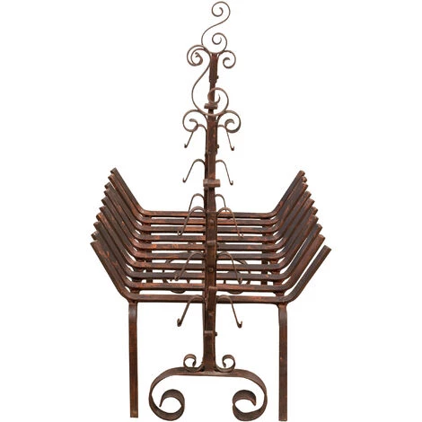 BISCOTTINI Brasero En Fer Forgé Fait à La Main L98XPR59XH90 Cm 7 BISCOTTINI Brasero En Fer Forgé Fait à La Main L98XPR59XH90 Cm – Image 5