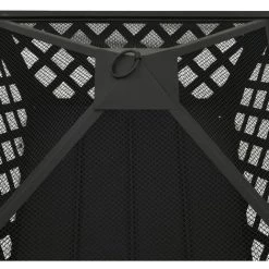 VidaXL Foyer Avec Tisonnier 64 Cm XXL Acier - Noir -Chauffage d'extérieur Soldes 31134301 5