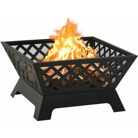 TRUE DEAL Foyer Avec Tisonnier 64 Cm XXL Acier 6 TRUE DEAL Foyer Avec Tisonnier 64 Cm XXL Acier – Image 4