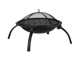 Relaxdays Brasero XL, Grillage, Tisonnier, Protection étincelles, Couverture, Jardin, Terrasse, D 56,5cm, Noir,sans Sac 8 Relaxdays Brasero XL, Grillage, Tisonnier, Protection étincelles, Couverture, Jardin, Terrasse, D 56,5cm, Noir,sans Sac -Chauffage d'extérieur Soldes 31796524 2