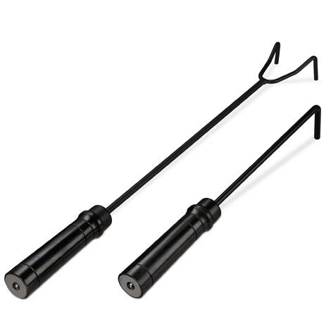 Relaxdays Tisonnier Jeu De 2, Crochets De Feu Cheminée, Four, Grillage, Brasero, Acier, Grattoir, Repousse Cendres, Noir 3 Relaxdays Tisonnier Jeu De 2, Crochets De Feu Cheminée, Four, Grillage, Brasero, Acier, Grattoir, Repousse Cendres, Noir