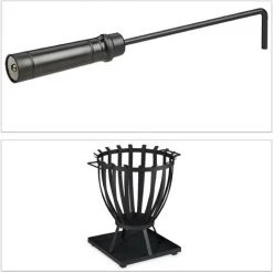 Relaxdays Brasero De Jardin, XXL, Panier à Feu Rond, HLP 57 X 56 X 47,5 Cm, Avec Plaque De Sol & Tisonnier, Acier, Noir 8 Relaxdays Brasero De Jardin, XXL, Panier à Feu Rond, HLP 57 X 56 X 47,5 Cm, Avec Plaque De Sol & Tisonnier, Acier, Noir -Chauffage d'extérieur Soldes 31801196 2