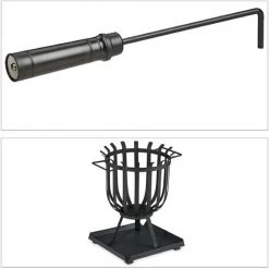 Relaxdays Brasero De Jardin, XL, Plaque De Sol & Tisonnier, HLP 46 X 41,5 X 36 Cm, Panier à Feu Acier, Rond, Noir 8 Relaxdays Brasero De Jardin, XL, Plaque De Sol & Tisonnier, HLP 46 X 41,5 X 36 Cm, Panier à Feu Acier, Rond, Noir -Chauffage d'extérieur Soldes 31801203 2