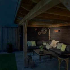 VONROC Chauffage De Terrasse 2000W - Noir – 2 Réglages De Chaleur – Rayonnements Lumineux Faibles - Télécommande Incluse -Chauffage d'extérieur Soldes 31807987 4