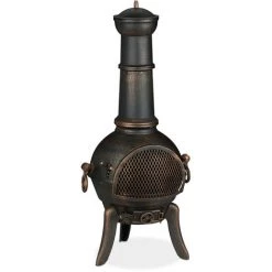 Relaxdays Brasero Extérieur, Pare-étincelles, Tisonnier, Grille, Clapet D’aération, Jardin, Fonte, Acier, Bronze 8 Relaxdays Brasero Extérieur, Pare-étincelles, Tisonnier, Grille, Clapet D’aération, Jardin, Fonte, Acier, Bronze -Chauffage d'extérieur Soldes 32471062 2