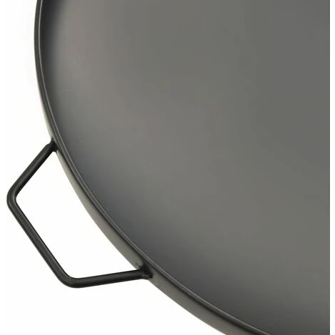 VidaXL Foyer 70x59x28 Cm Acier - Noir 6 VidaXL Foyer 70x59x28 Cm Acier - Noir – Image 4