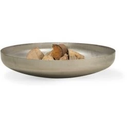 DECORAS Brasero Avec Fond Bombé, Diamètre: 790 Mm, Materiau: Acier Inoxydable