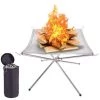 HAPPYSHOPPING Equipement De Support De Feu De Camp Pliant -Chauffage d'extérieur Soldes 33478839 1