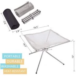 HAPPYSHOPPING Equipement De Support De Feu De Camp Pliant -Chauffage d'extérieur Soldes 33478839 4