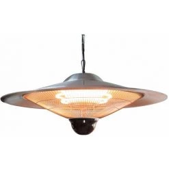 Favex - Padova - Chauffage D'extérieur électrique Suspendu - Inox - Extérieur - 8 M² - 74 X 74 X 33,5 Cm - Gris
