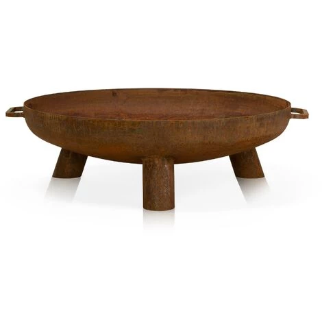 DECORAS Brasero Daytona 80, Diamètre: 80 Cm, Matériau: Acier En Effet Rouille 3 DECORAS Brasero Daytona 80, Diamètre: 80 Cm, Matériau: Acier En Effet Rouille