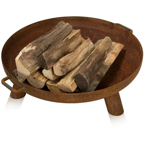 DECORAS Brasero Daytona 80, Diamètre: 80 Cm, Matériau: Acier En Effet Rouille 6 DECORAS Brasero Daytona 80, Diamètre: 80 Cm, Matériau: Acier En Effet Rouille – Image 4