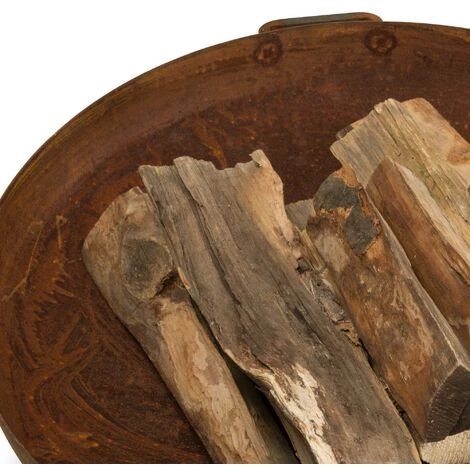 DECORAS Brasero Daytona 80, Diamètre: 80 Cm, Matériau: Acier En Effet Rouille 7 DECORAS Brasero Daytona 80, Diamètre: 80 Cm, Matériau: Acier En Effet Rouille – Image 5