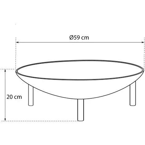 Brasero Pour Jardin Et Terrasse - 59 Cm De Diamètre - Junto - Acier - Cook'in Garden 4 Brasero Pour Jardin Et Terrasse - 59 Cm De Diamètre - Junto - Acier - Cook'in Garden – Image 2