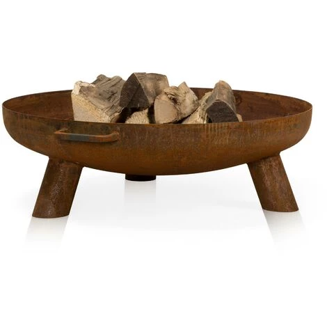 DECORAS Brasero Daytona 70, Diamètre: 70 Cm, Matériau: Acier En Effet Rouille 5 DECORAS Brasero Daytona 70, Diamètre: 70 Cm, Matériau: Acier En Effet Rouille – Image 3