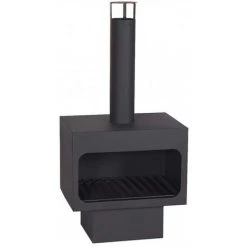 FARMCOOK Cheminée D'extérieur En Acier Arizona Noir - Noir