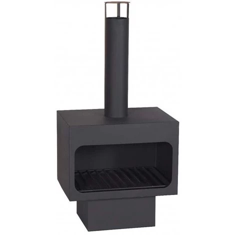FARMCOOK Cheminée D'extérieur En Acier Arizona Noir - Noir 3 FARMCOOK Cheminée D'extérieur En Acier Arizona Noir - Noir