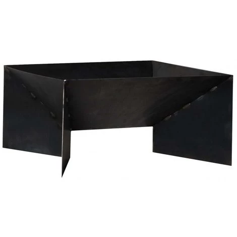 FARMCOOK Brasero En Acier Pieds Géométriques 70 Cm Noir - Noir 3 FARMCOOK Brasero En Acier Pieds Géométriques 70 Cm Noir - Noir