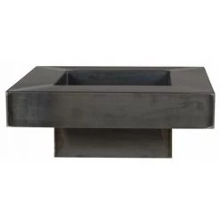 FARMCOOK Brasero De Jardin En Acier Plateau Design Noir - Noir 9 FARMCOOK Brasero De Jardin En Acier Plateau Design Noir - Noir -Chauffage d'extérieur Soldes 3410599 4