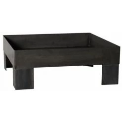 FARMCOOK Brasero En Acier Plateforme 60 Cm Noir - Noir