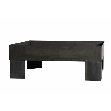 FARMCOOK Brasero En Acier Plateforme 60 Cm Noir - Noir 4 FARMCOOK Brasero En Acier Plateforme 60 Cm Noir - Noir – Image 2