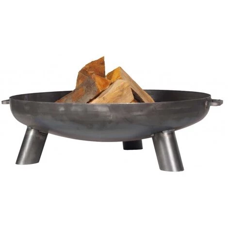 FARMCOOK Brasero En Acier 3 Pieds Et Poignées Diamètre 60 Cm Noir - Noir 5 FARMCOOK Brasero En Acier 3 Pieds Et Poignées Diamètre 60 Cm Noir - Noir – Image 3