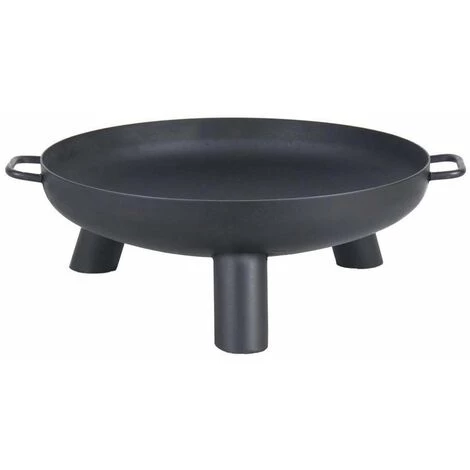 FARMCOOK Brasero En Acier Peint 3 Pieds Et Poignées Diamètre 70 Cm Noir - Noir 3 FARMCOOK Brasero En Acier Peint 3 Pieds Et Poignées Diamètre 70 Cm Noir - Noir