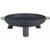 FARMCOOK Brasero En Acier Peint 3 Pieds Et Poignées Diamètre 80 Cm Noir - Noir -Chauffage d'extérieur Soldes 3410623 1