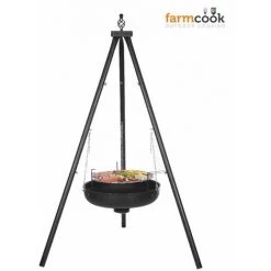 FARMCOOK Barbecue Suspendu Sur Trépied Premium 60 Cm Noir - Noir 9 FARMCOOK Barbecue Suspendu Sur Trépied Premium 60 Cm Noir - Noir -Chauffage d'extérieur Soldes 3410642 4