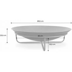 ALICE'S GARDEN Braséro Ø90cm Sur 4 Pieds En Fonte Noir – BROMO - Pieds En Acier. Design épuré 11 ALICE'S GARDEN Braséro Ø90cm Sur 4 Pieds En Fonte Noir – BROMO - Pieds En Acier. Design épuré -Chauffage d'extérieur Soldes 34525284 5