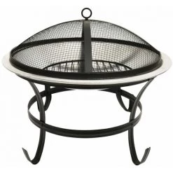 ASUPERMALL Foyer Et Barbecue Avec Tisonnier 2 En 1 56x56x49 Cm Inox 10 ASUPERMALL Foyer Et Barbecue Avec Tisonnier 2 En 1 56x56x49 Cm Inox -Chauffage d'extérieur Soldes 34549347 4