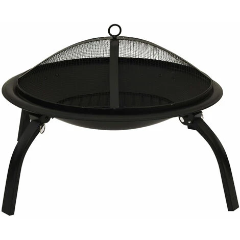 ASUPERMALL Foyer Et Barbecue Avec Tisonnier 2 En 1 56x56x49 Cm Acier 6 ASUPERMALL Foyer Et Barbecue Avec Tisonnier 2 En 1 56x56x49 Cm Acier – Image 4