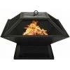 ASUPERMALL Foyer Et Barbecue Avec Tisonnier 2 En 1 46,5x46,5x37 Cm Acier 2 ASUPERMALL Foyer Et Barbecue Avec Tisonnier 2 En 1 46,5x46,5x37 Cm Acier -Chauffage d'extérieur Soldes 34549390 1