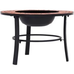 ASUPERMALL Foyer Mosaique Terre Cuite 68 Cm Ceramique 10 ASUPERMALL Foyer Mosaique Terre Cuite 68 Cm Ceramique -Chauffage d'extérieur Soldes 34550568 4