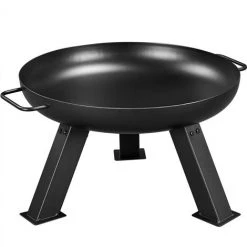 Yaheetech Brasero Exterieur Brasero De Jardin Chauffage Foyer Pour Terrasse Noir 60 X 50 X 29,5 Cm