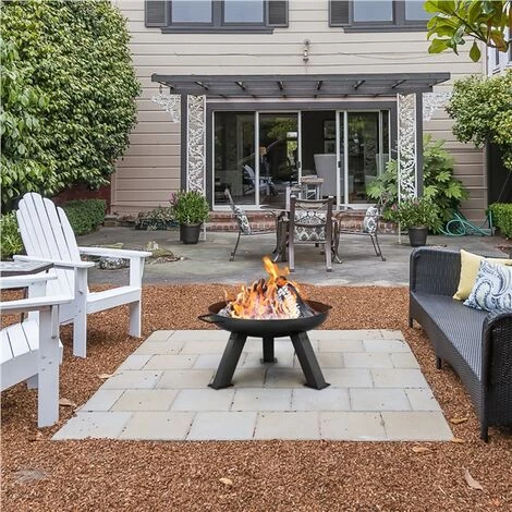 Yaheetech Brasero Exterieur Brasero De Jardin Chauffage Foyer Pour Terrasse Noir 60 X 50 X 29,5 Cm 7 Yaheetech Brasero Exterieur Brasero De Jardin Chauffage Foyer Pour Terrasse Noir 60 X 50 X 29,5 Cm – Image 5