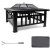 TODECO Foyer De Chauffage 3 En 1, BBQ Brasero, 81 X 81 X 45 Cm, Noir, Matériau: Acier - Noir 1 TODECO Foyer De Chauffage 3 En 1, BBQ Brasero, 81 X 81 X 45 Cm, Noir, Matériau: Acier - Noir -Chauffage d'extérieur Soldes 35074902 1