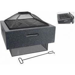 ProGarden Bol à Feu Et Grille De Barbecue Gris Foncé 52,5x52,5x18,5 Cm - Gris 5 ProGarden Bol à Feu Et Grille De Barbecue Gris Foncé 52,5x52,5x18,5 Cm - Gris -Chauffage d'extérieur Soldes 35433552 2