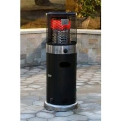 Bali OUTDOORS Chauffage De Gaz 7.3kW Avec Des Roulettes Chauffage D'appoint Extérieur En Inox Thermostat Poêle à Gaz - Acier Inoxydable +Noir -Chauffage d'extérieur Soldes 36001060 5