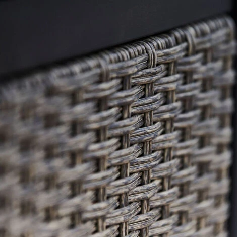 Braséro De Jardin à Gaz Chauffage Extérieur Oxyde De Magnésium écran Housse De Protection Roches De Lave Teamson Home HF25601BA-EU - Gris 5 Braséro De Jardin à Gaz Chauffage Extérieur Oxyde De Magnésium écran Housse De Protection Roches De Lave Teamson Home HF25601BA-EU - Gris – Image 3