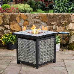 Braséro De Jardin à Gaz Chauffage Extérieur Oxyde De Magnésium écran Housse De Protection Roches De Lave Teamson Home HF25601BA-EU - Gris 10 Braséro De Jardin à Gaz Chauffage Extérieur Oxyde De Magnésium écran Housse De Protection Roches De Lave Teamson Home HF25601BA-EU - Gris -Chauffage d'extérieur Soldes 36599039 4