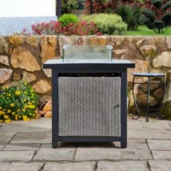 Braséro De Jardin à Gaz Chauffage Extérieur Oxyde De Magnésium écran Housse De Protection Roches De Lave Teamson Home HF25601BA-EU - Gris 11 Braséro De Jardin à Gaz Chauffage Extérieur Oxyde De Magnésium écran Housse De Protection Roches De Lave Teamson Home HF25601BA-EU - Gris -Chauffage d'extérieur Soldes 36599039 5