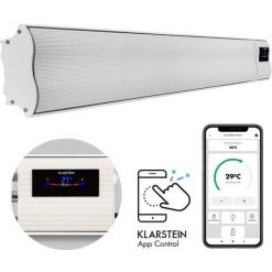 Blumfeldt Chauffage Par Infrarouge Cosmic Beam Smart 24 2400 W Commande Par Application Télécommande